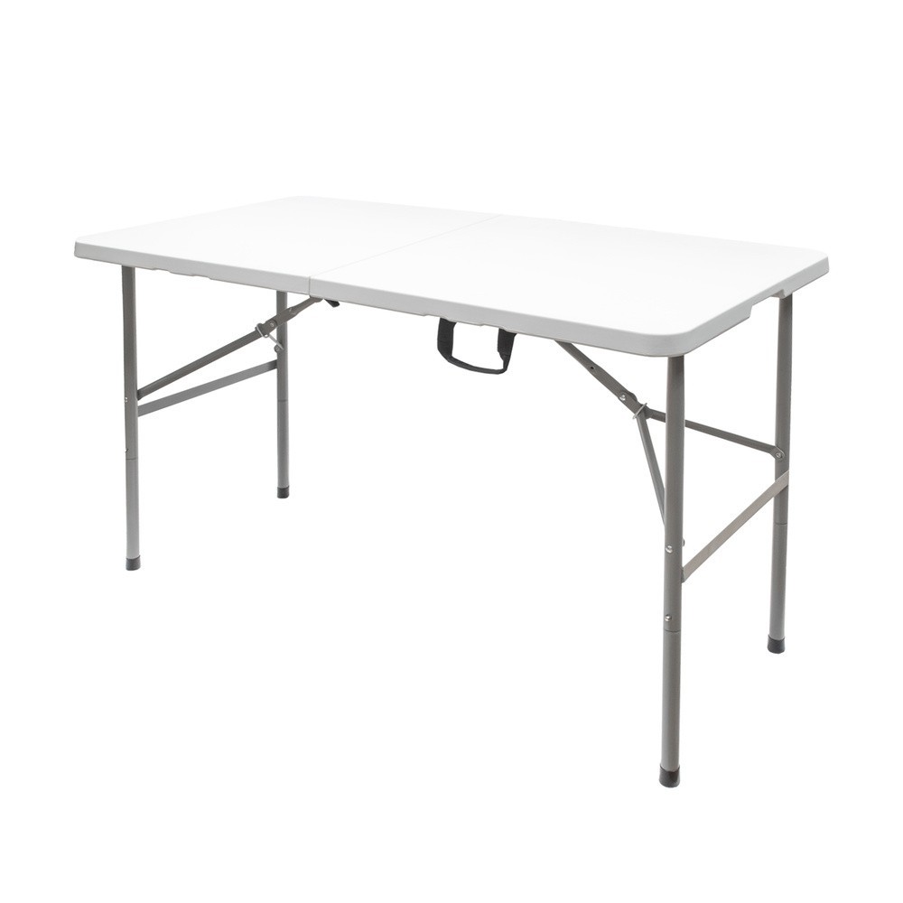 Mesa Plegable Rectangular HDPE 122x61x74 cm, Color Blanco al por Mayor | Almacén de Ferretería