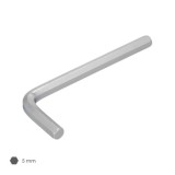 Llave Allen Standar Acero Cromo Vanadio Profesional 5,0 mm, Llave Hexagonal, Llave Allen Taller Mecanica, Llave Allen Bricolaje 