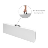 Banco Plegable Multifuncional, Portatil, Resistente,Multiusos 183x28x44 cm, Color Blanco al por Mayor | Almacén de Ferretería
