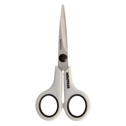 Tijeras Multiuso Acero Inoxidable 5,5" / 140 mm, Hojas Acero Inoxidable, Mango Comodo y Suave