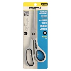 Tijeras Multiuso Acero Inoxidable 8,5" / 220 mm, Hojas Acero Inoxidable, Mango Comodo y Suave