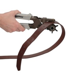 Sacabocados Estrella Industrial 225 mm, Agujeros de Ø 2,0 a 4,5 mm, Alicates Agujeros, Perforador Cuero, Alicates Cinturones,