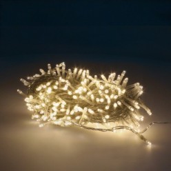 Luces Navidad Solar 200 Leds Luz Calida, Bateria Recargable Uso en Exteriores / Interiores Ip44