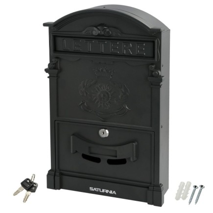 Buzon Jardín Aluminio Fundido Palace Gris Antracita 255 x 410 x 90 mm,