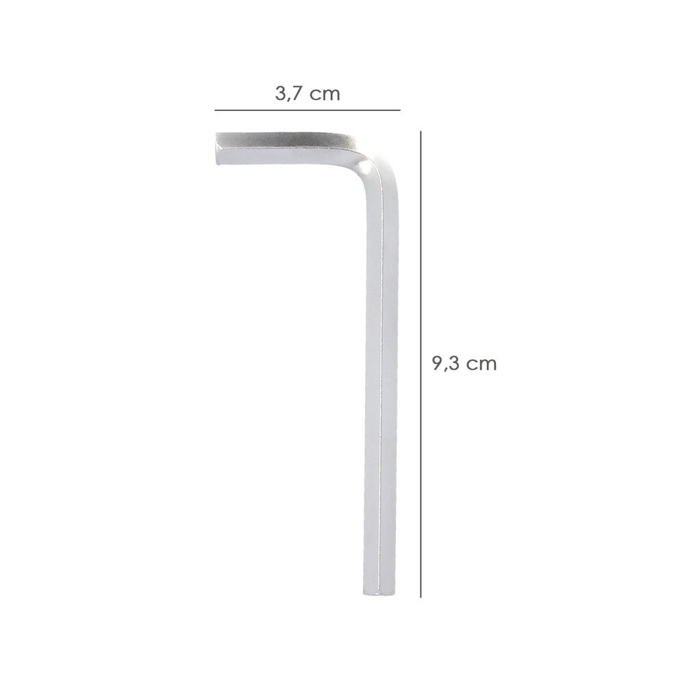 Llave Allen Standar Acero Cromo Vanadio Profesional 6,0 mm, Llave Hexagonal, Llave Allen Taller Mecanica, Llave Allen Bricolaje 