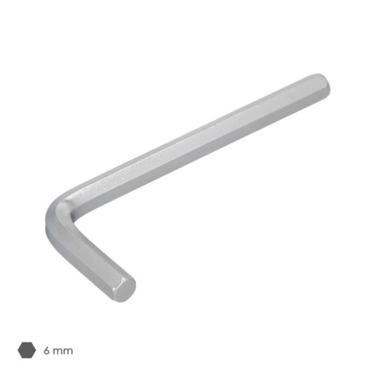 Llave Allen Standar Acero Cromo Vanadio Profesional 6,0 mm, Llave Hexagonal, Llave Allen Taller Mecanica, Llave Allen Bricolaje 