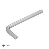 Llave Allen Standar Acero Cromo Vanadio Profesional 6,0 mm, Llave Hexagonal, Llave Allen Taller Mecanica, Llave Allen Bricolaje 