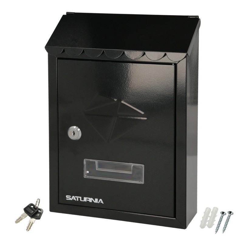 Buzon Exterior Residence 205 x 300 x 70 mm, Negro