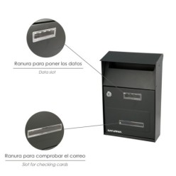 Buzon Exterior Country Gris Oscuro 215 x 320 x 105 mm,