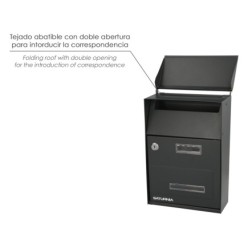 Buzon Exterior Country Gris Oscuro 215 x 320 x 105 mm,