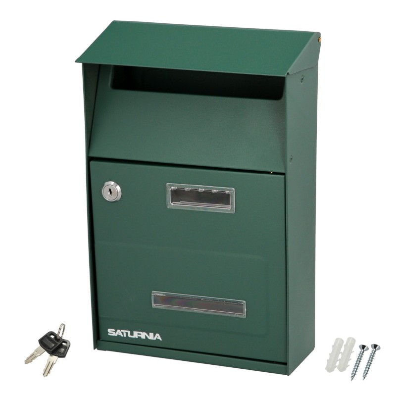 Buzon Exterior Country Verde 215 x 320 x 105 mm,