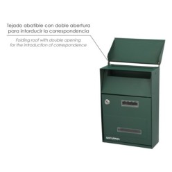 Buzon Exterior Country Verde 215 x 320 x 105 mm,