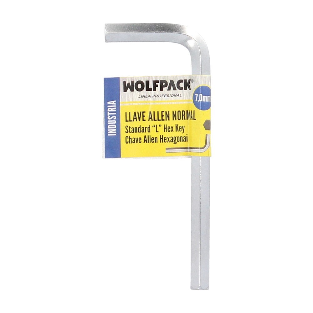 Llave Allen Standar Acero Cromo Vanadio Profesional 7,0 mm, Llave Hexagonal, Llave Allen Taller Mecanica, Llave Allen Bricolaje 