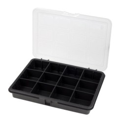 Organizador Plastico 12 Compartimentos 180x128x32 mm, Caja Almacenaje, Malentin Organizador, Organizador Plastico