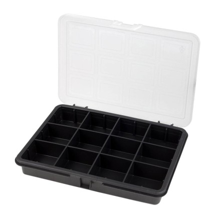 Organizador Plastico 12 Compartimentos 180x128x32 mm, Caja Almacenaje, Malentin Organizador, Organizador Plastico