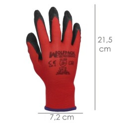 Guantes Latex / Nylon Gripflex Talla  11" (Par)