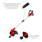 Recortabordes Electrico 550 Watt, 10,000 R,P,M, Anchura Corte Ø 30 cm, Hilo Ø 1,6 mm, x 6 Metros, Recorta Bordes, Cortabordes al