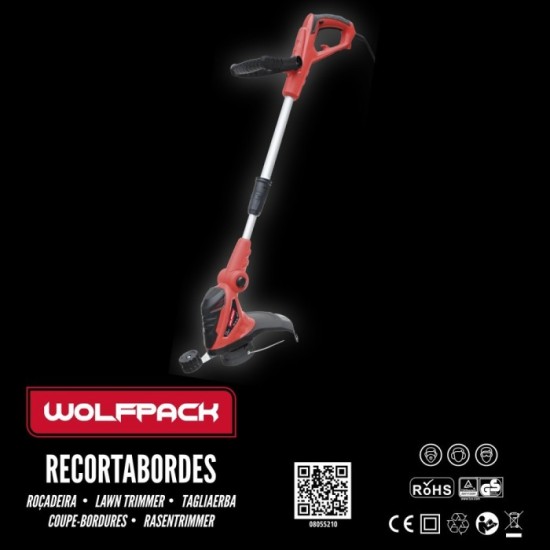 Recortabordes Electrico 550 Watt, 10,000 R,P,M, Anchura Corte Ø 30 cm, Hilo Ø 1,6 mm, x 6 Metros, Recorta Bordes, Cortabordes al