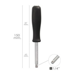 Empuñadura Destornillador Para Vasos 1/4", Prolongador Carraca, Alargador Carraca, Destornillador Vasos
