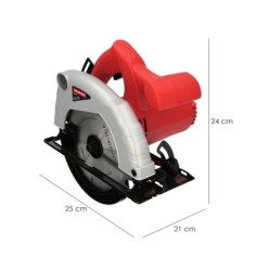 Sierra Circular 1300 Watt, Disco 185 mm, 4,800 RPM Corte a Inglete Con Regulador de Profundidad, Ingletadora, Sierra Madera,