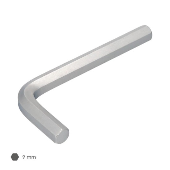Llave Allen Standar Acero Cromo Vanadio Profesional 9,0 mm, Llave Hexagonal, Llave Allen Taller Mecanica, Llave Allen Bricolaje 