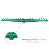 Rastrillo Polipropileno 20 Puas Profesional 63 cm, Rastrillo Jardin, Rastrillo Aceituna, Rastrillo Hojas, Cepillo Hojas Jardin, 