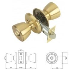 Pomo MCM 509B Con Condena Latonado Entrada 60 mm,