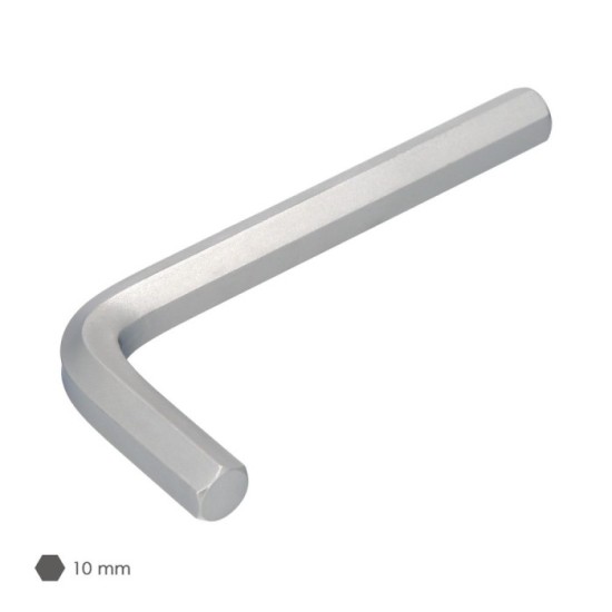 Llave Allen Standar Acero Cromo Vanadio Profesional 10,0 mm, Llave Hexagonal, Llave Allen Taller Mecanica, Llave Allen Bricolaje