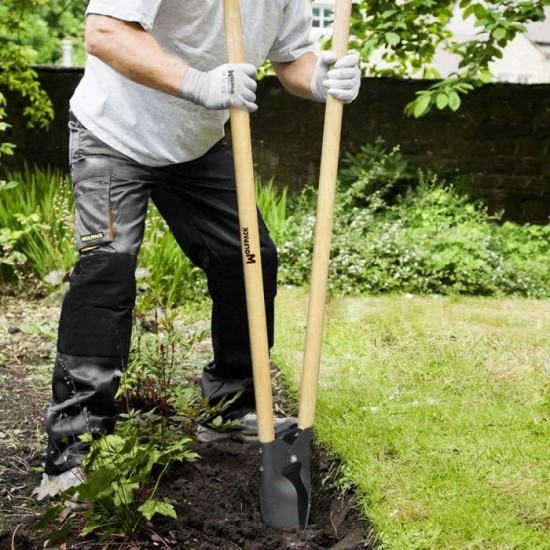 Cavahoyos Acero Forjado Con Mango Madera 146 cm, Plantador, Cava Hoyos,sembradora, Plantadora, Cava Poste, Siembra Bulbos, al po