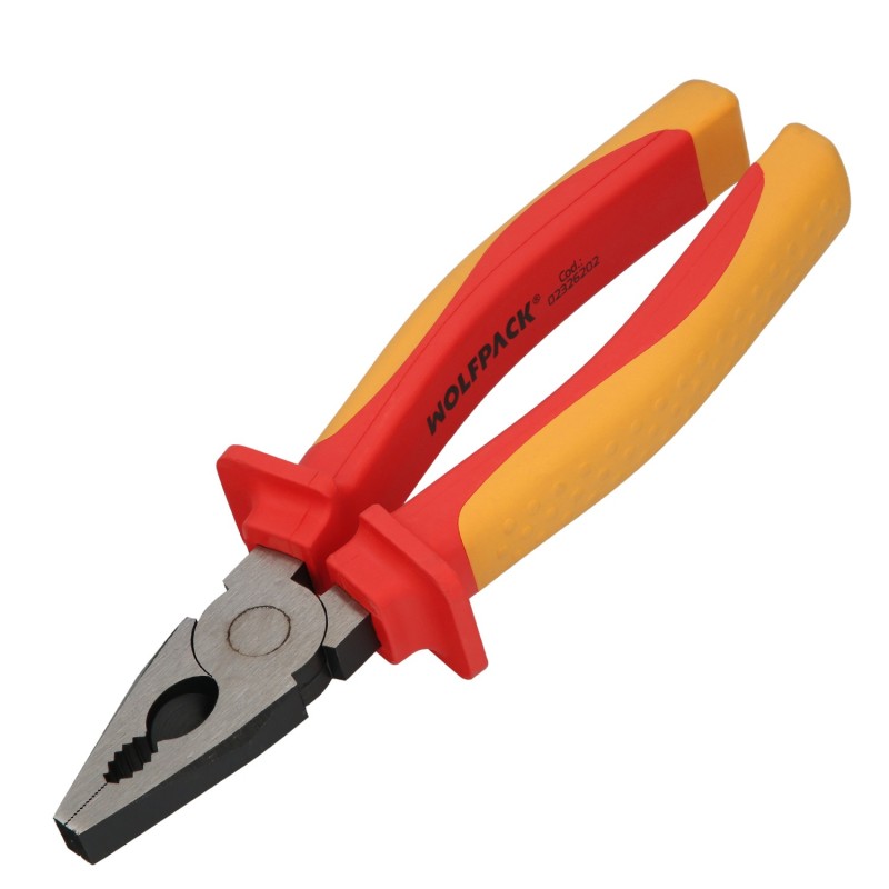 Alicates Universales 200 mm, Mangos Aislados Acero Cromo Vanadio Pelacables, Corta Cables, Pelador Cables