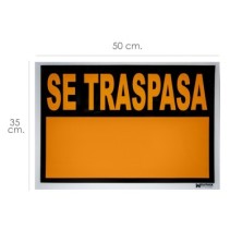 Cartel Se Traspasa 50x35 cm,