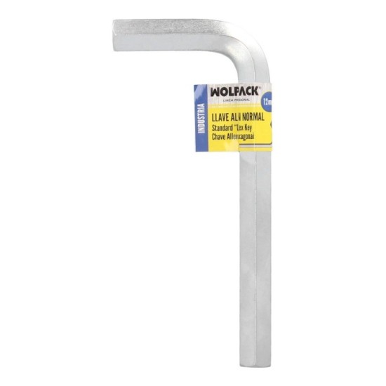 Llave Allen Standar Acero Cromo Vanadio Profesional 12,0 mm, Llave Hexagonal, Llave Allen Taller Mecanica, Llave Allen Bricolaje