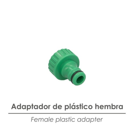 Adaptador Manguera Plastico 3/4 hembra  Blister al por Mayor | Almacén de Ferretería