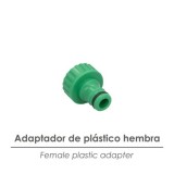 Adaptador Manguera Plastico 3/4 hembra  Blister al por Mayor | Almacén de Ferretería
