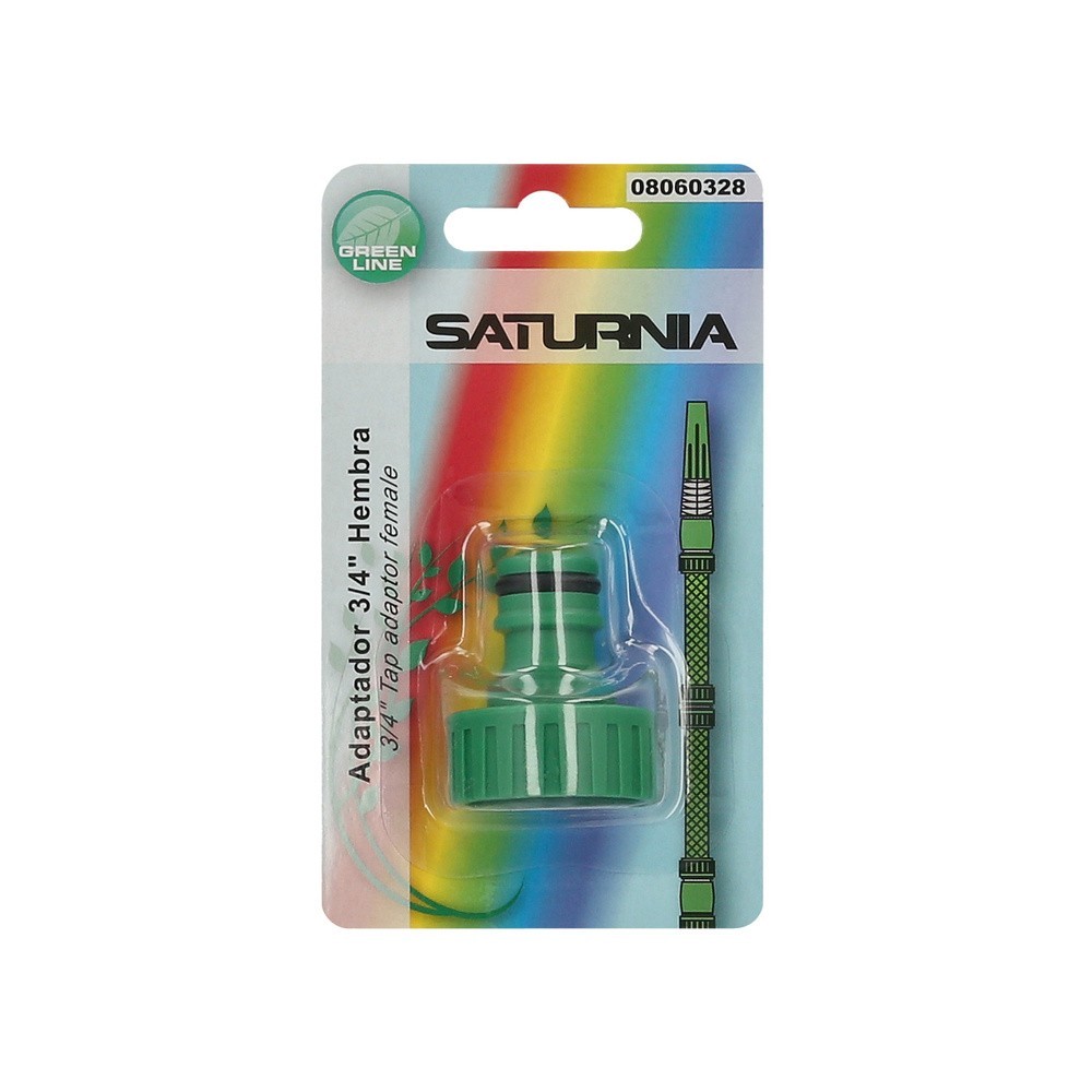 Adaptador Manguera Plastico 3/4 hembra  Blister al por Mayor | Almacén de Ferretería