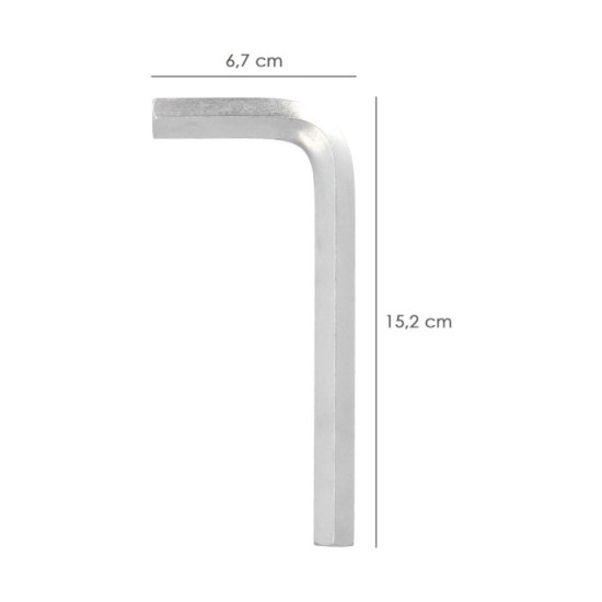 Llave Allen Standar Acero Cromo Vanadio Profesional 14 mm, Llave Hexagonal, Llave Allen Taller Mecanica, Llave Allen Bricolaje a