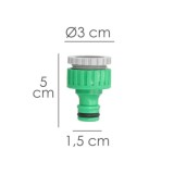 Adaptador Manguera Plastico 3/4-1/2" Hemba Blister al por Mayor | Almacén de Ferretería