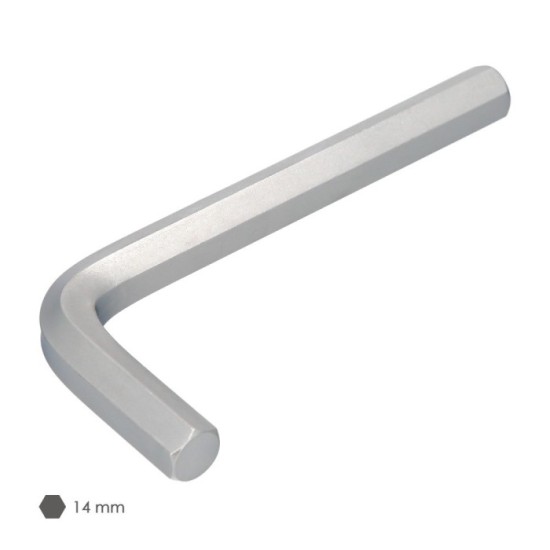 Llave Allen Standar Acero Cromo Vanadio Profesional 14 mm, Llave Hexagonal, Llave Allen Taller Mecanica, Llave Allen Bricolaje a