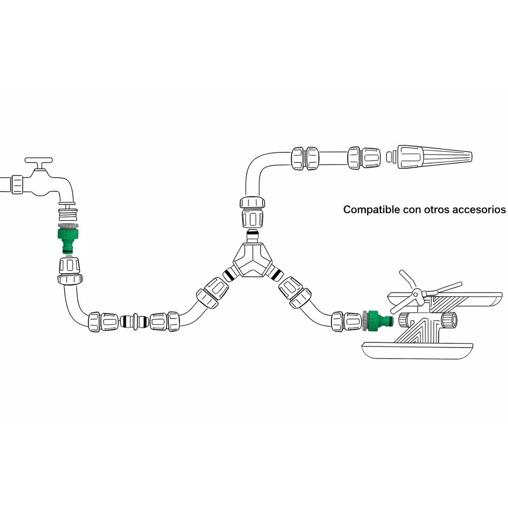 Adaptador Manguera Plastico 3/4-1/2" Hemba Blister al por Mayor | Almacén de Ferretería