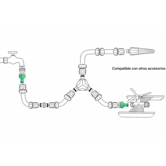 Adaptador Manguera Plastico 3/4-1/2" Hemba Blister al por Mayor | Almacén de Ferretería
