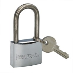 Candado Inoxidable Arco Largo 40mm,