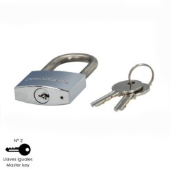 Candado Inoxidable Arco Largo 40mm,