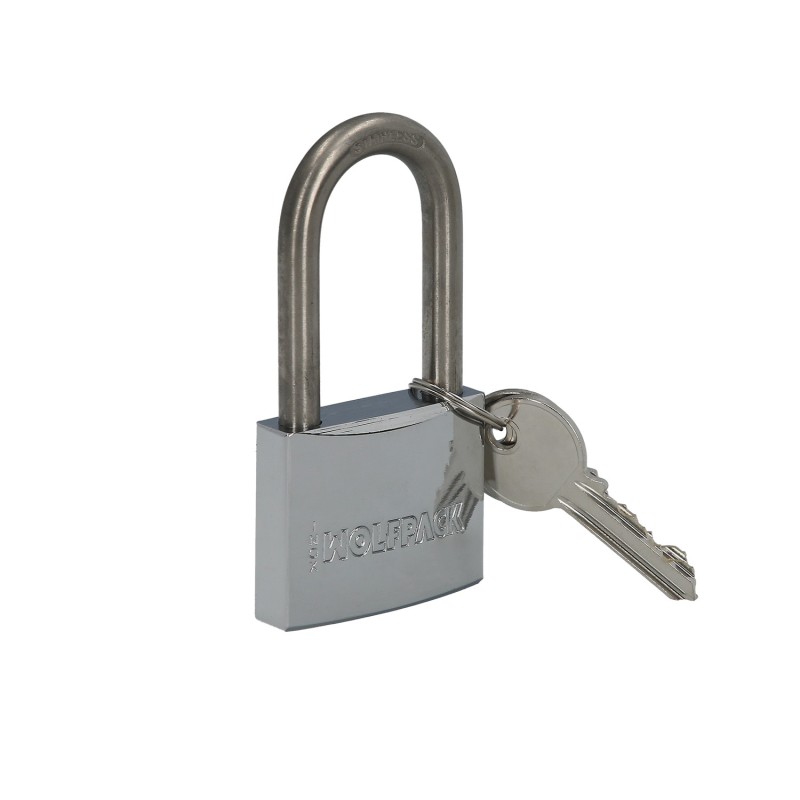 Candado Inoxidable Arco Largo 50mm,