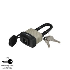 Candado Intemperie Arco Largo 30 mm,