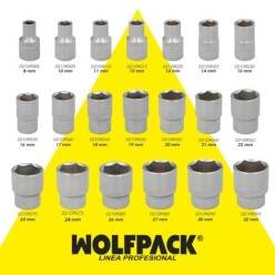 Llave Vaso 1/2" Hexagonal 22 mm, Perfil de 6 caras, Acero Cromo Vanadio, Aristas Redondas