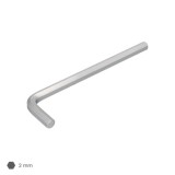 Llave Allen Larga Acero Cromo Vanadio Profesional 2,0 mm, Llave Hexagonal, Llave Allen Taller Mecanica, Llave Allen Bricolaje al