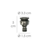 Adaptador Manguera Soft Touch 3/4" - 1/2" al por Mayor | Almacén de Ferretería
