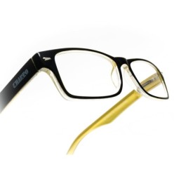 Gafas Lectura Kansas Negro / Amarillo, Aumento +3,0 Gafas De Vista, Gafas De Aumento, Gafas Visión Borrosa