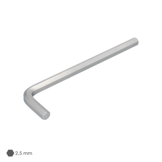 Llave Allen Larga Acero Cromo Vanadio Profesional 2,5 mm, Llave Hexagonal, Llave Allen Taller Mecanica, Llave Allen Bricolaje al