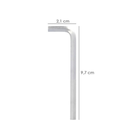 Llave Allen Larga Acero Cromo Vanadio Profesional 3,5 mm, Llave Hexagonal, Llave Allen Taller Mecanica, Llave Allen Bricolaje al
